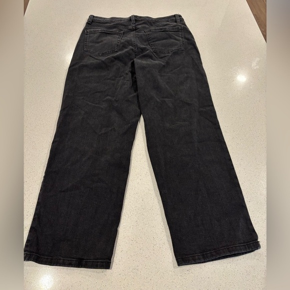 INC | Black Floral High Rise Jeans, Size 10/30 - Picture 5 of 6